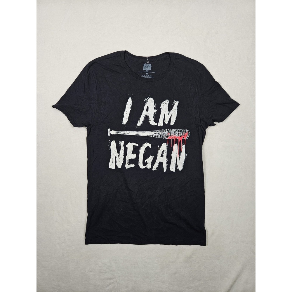 Walking Dead " I Am Negan"‎ T-SHirt Size Medium Black Halloween